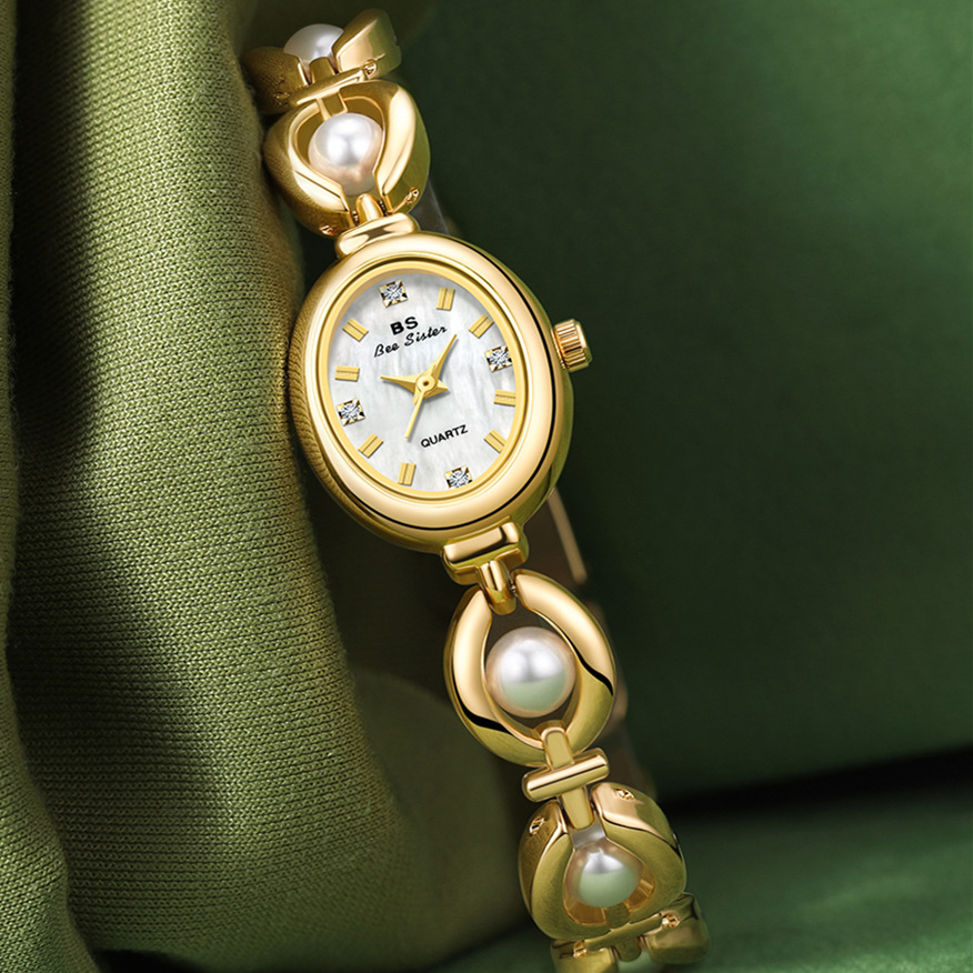 Jewelry Watches Brands - BS นาฬิกาผู้หญิงแบรนด์สไตล์ญี่ปุ่นหรูหราเรียบง่ายสร้อยข้อมือมุกเครื่องประดับกันน้ำหญิงแฟชั่นนาฬิกานาฬิกาของขวัญ