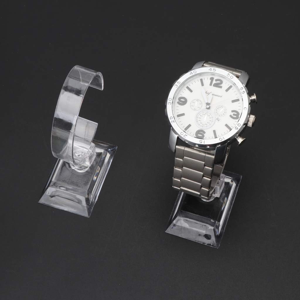 Jewelry And Watches Inc - ขายส่ง 10PCS อะคริลิคใสนาฬิกาผู้ถือจอแสดงผลสําหรับนาฬิกาผู้ชาย/สร้อยข้อมือ,Stable Home/Store Organizer C-Ring