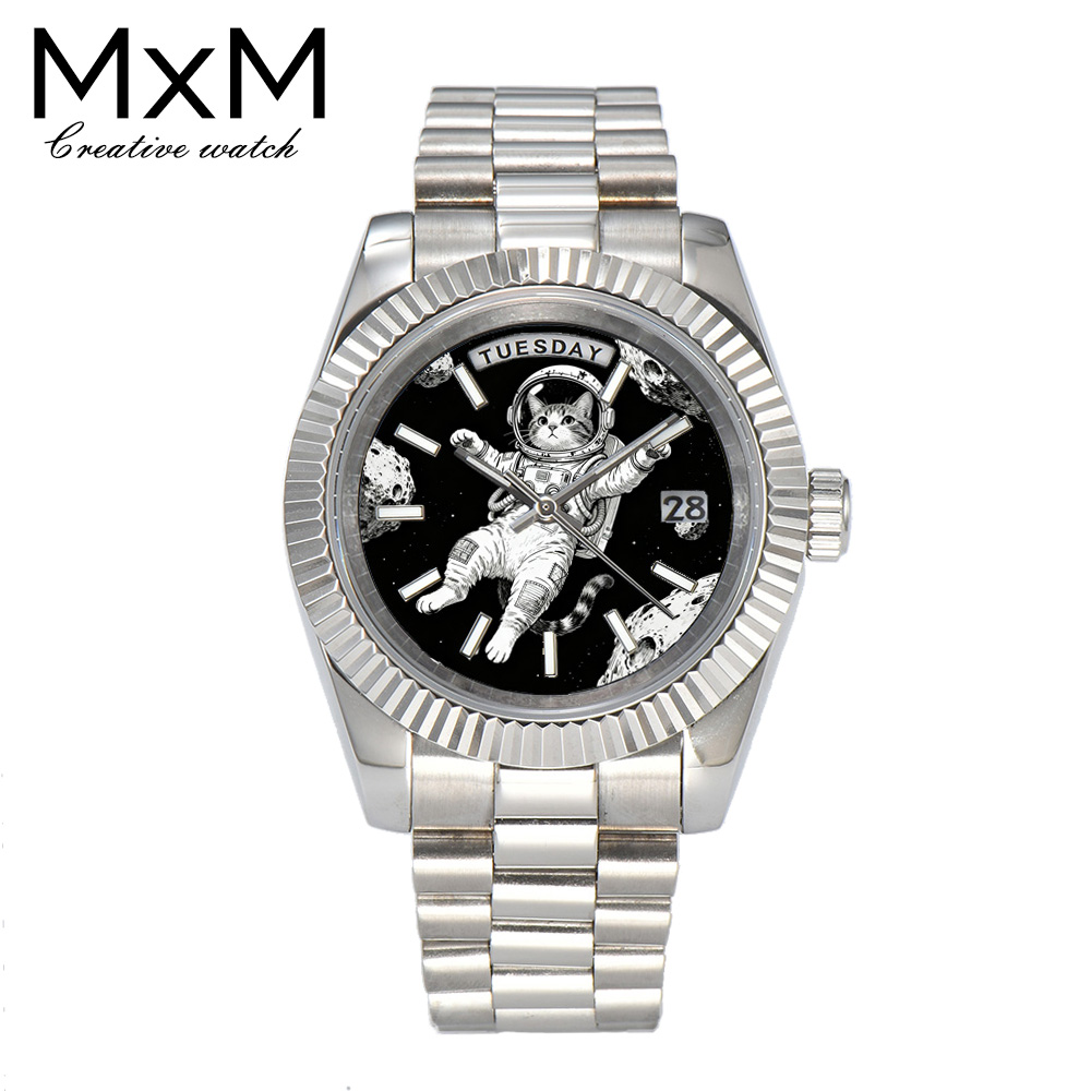 Jewelry For Watches - นาฬิกาข้อมือผู้ชายดีไซน์สร้างสรรค์ ขนาด 40 มม./36 มม. ใช้กลไก