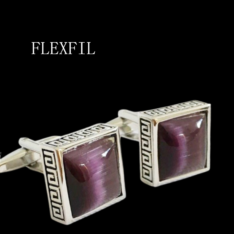 Jewelry Watches Brands - FLEXFIL หรูหราเสื้อ cufflinks นาฬิกาผู้ชายยี่ห้อ cuff ปุ่ม