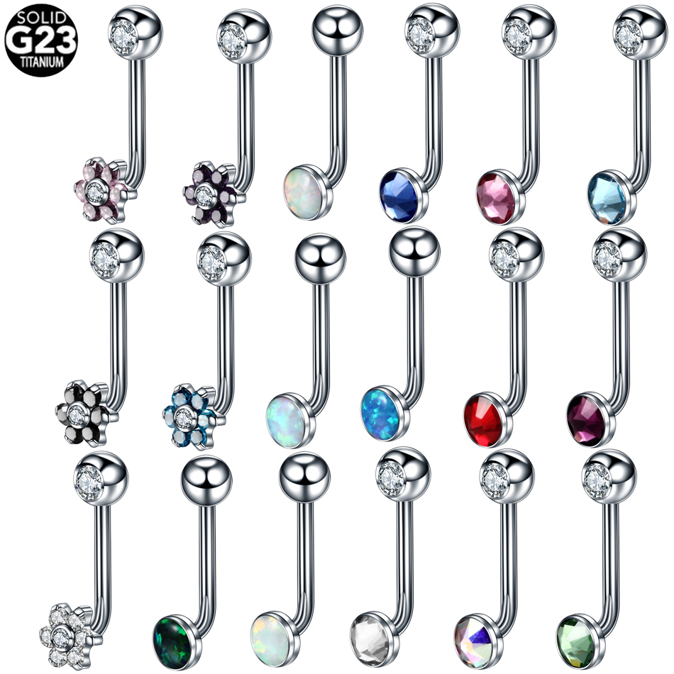 Christina Jewelry & Watches Marguerite Ørestik Forgyldt Sølv - 1PC ASTM F136 ไทเทเนียม Christina เจาะ