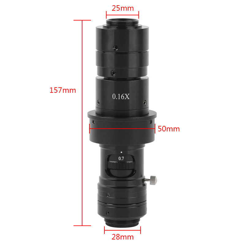 Jewelry And Watches Inc - กล้องจุลทรรศน์วิดีโอแบบตาเดียว 0.7X-4.5X พร้อมเลนส์ออปติคอล C-mount 80X สำหรับงานบัดกรีอิเล็กทรอนิกส์ที่ต้องการความแม่นยำสูง