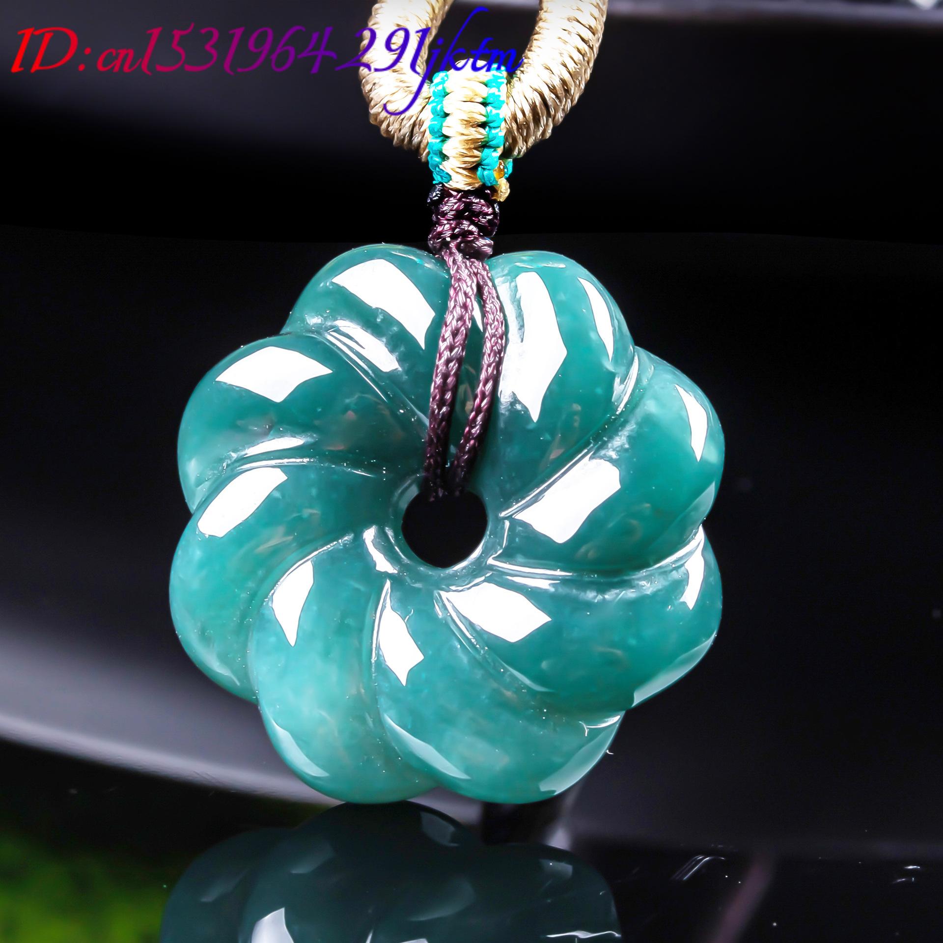 จี้สร้อยคอหยกพม่าแท้รูปดอกไม้  - Jewelry & Watches Spółka Z Ograniczoną Odpowiedzialnością บทวิจารณ์และราคา