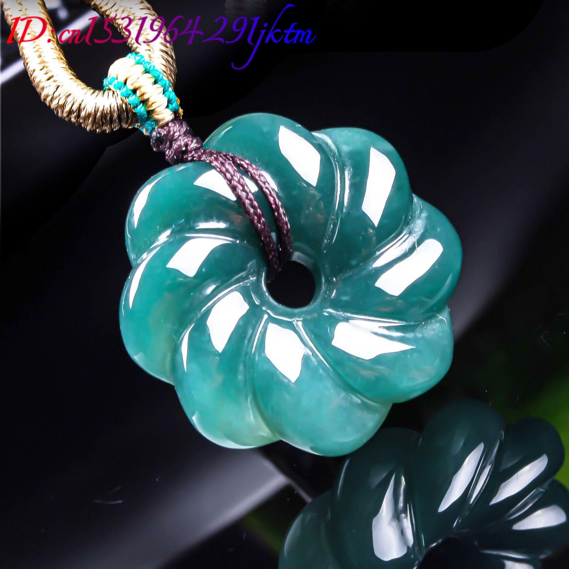 จี้สร้อยคอหยกพม่าแท้รูปดอกไม้  - Jewelry & Watches Spółka Z Ograniczoną Odpowiedzialnością บทวิจารณ์และราคา