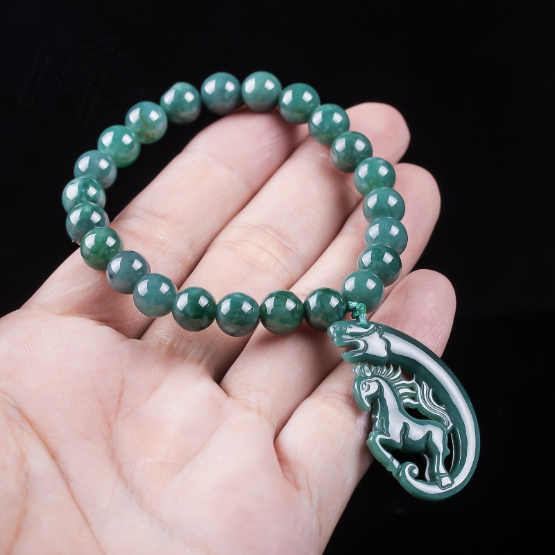 สร้อยข้อมือถักมือจากหยกธรรมชาต - Jewelry & Watches Spółka Z Ograniczoną Odpowiedzialnością บทวิจารณ์และราคา