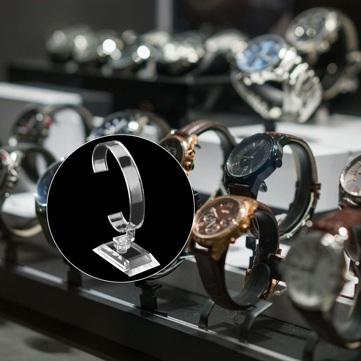 ขายส่ง 10PCS อะคริลิคใสนาฬิกาผ - Jewelry And Watches Inc บทวิจารณ์และราคา