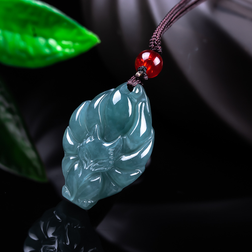หยกพม่าธรรมชาติจี้รูปสุนัขจิ้ง - Jewelry & Watches Spółka Z Ograniczoną Odpowiedzialnością บทวิจารณ์และราคา
