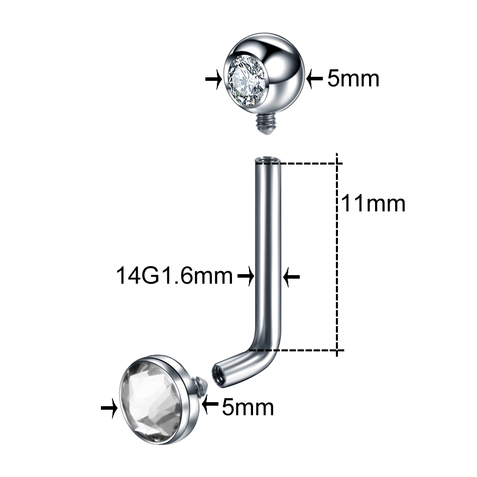 1PC ASTM F136 ไทเทเนียม Christ - Christina Jewelry & Watches Marguerite Ørestik Forgyldt Sølv บทวิจารณ์และราคา
