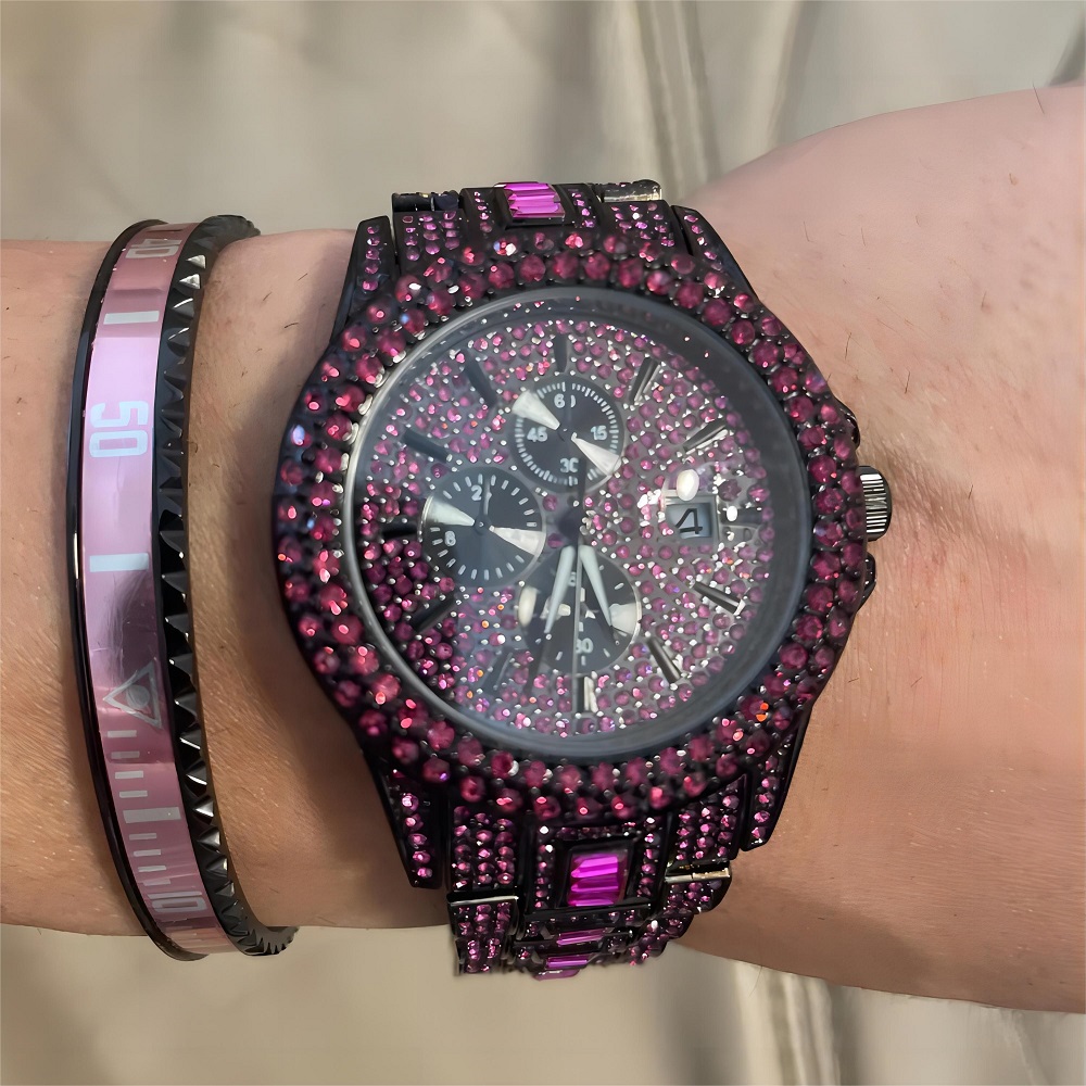 ร้อนขายน้ําแข็งสีแดงนาฬิกาสําห - Jewelry Watches Brands บทวิจารณ์และราคา