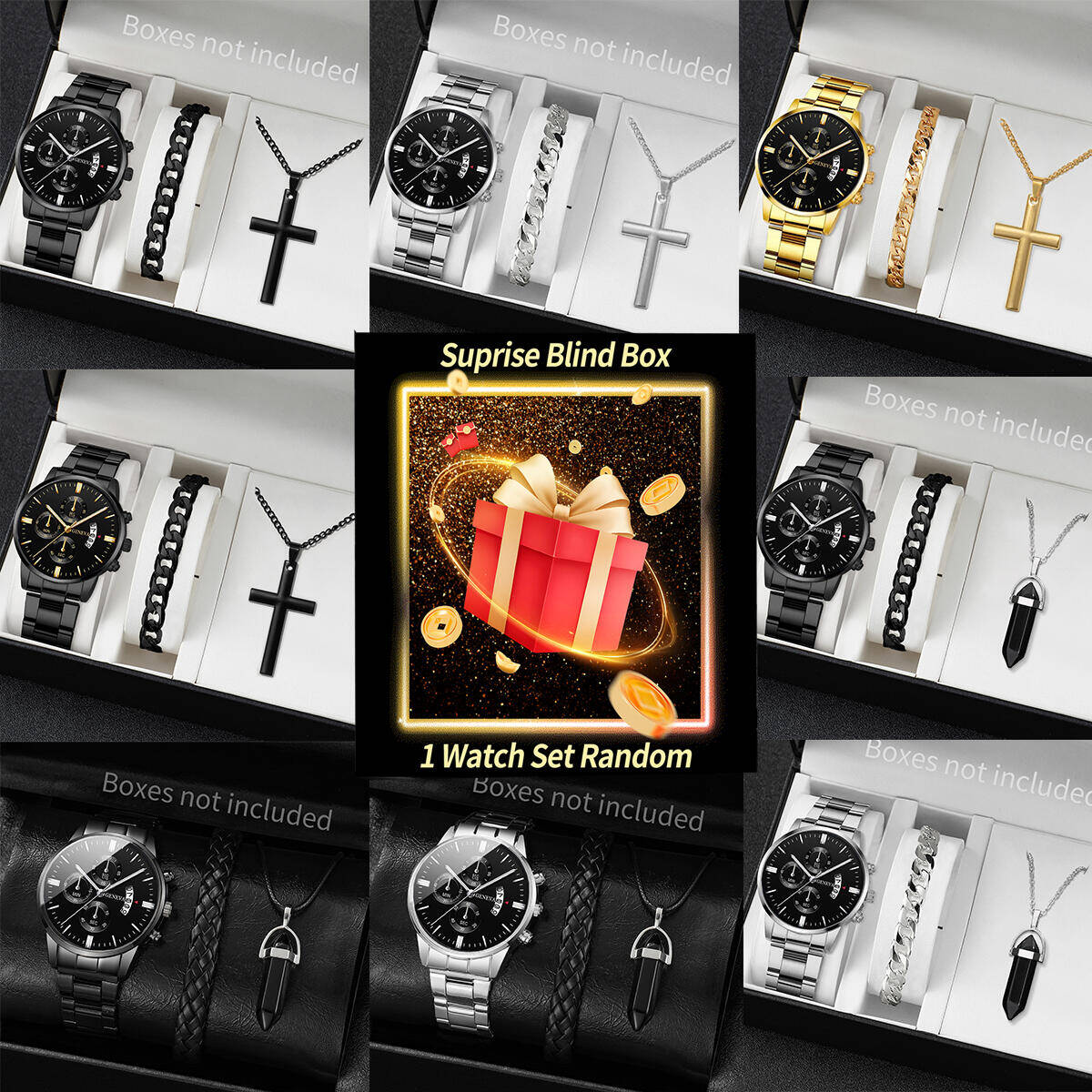 นาฬิกาข้อมือเซอร์ไพรส์แบบสุ่ม- - Jewelry For Watches บทวิจารณ์และราคา