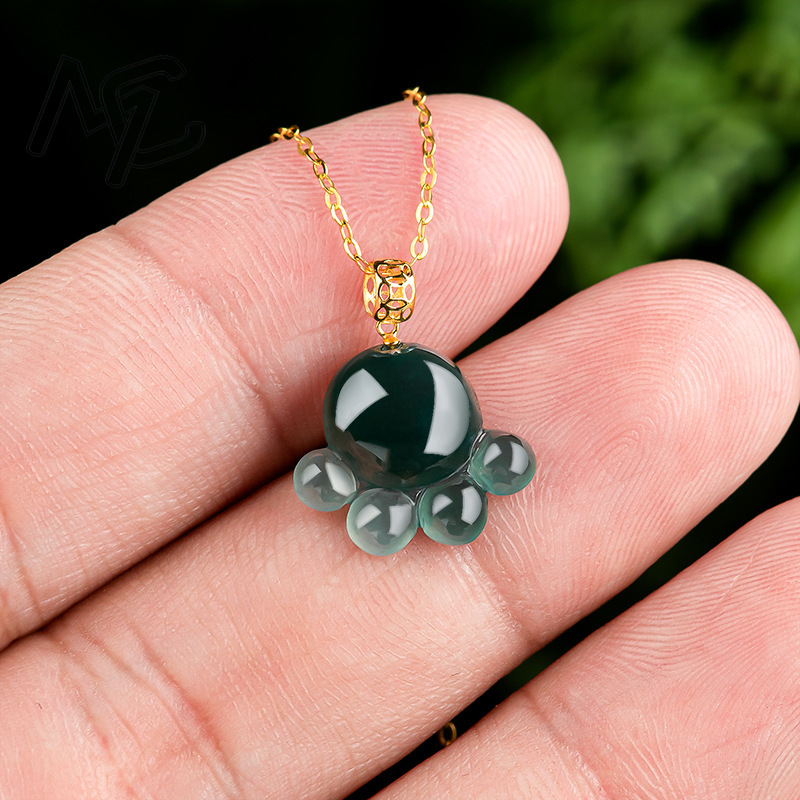จี้หยกน้ำเงินธรรมชาติรูปอุ้งเท - Jewelry & Watches Spółka Z Ograniczoną Odpowiedzialnością บทวิจารณ์และราคา