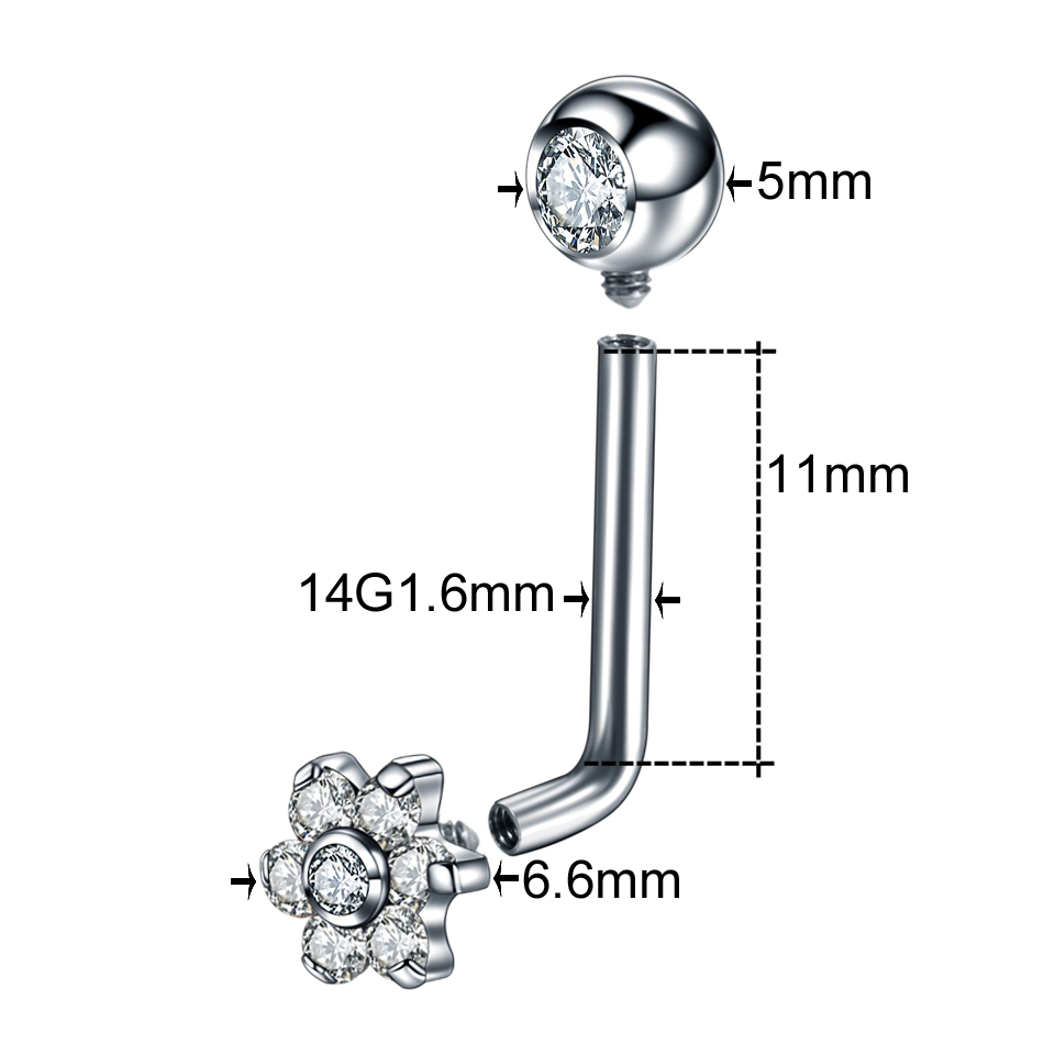 1PC ASTM F136 ไทเทเนียม Intima - Christina Jewelry & Watches Marguerite Ørestik Forgyldt Sølv บทวิจารณ์และราคา